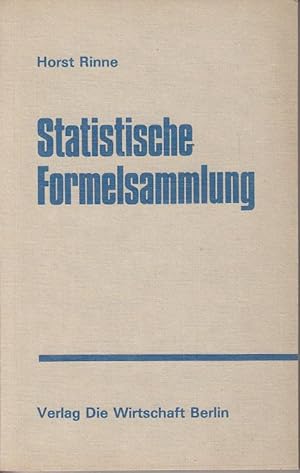 Immagine del venditore per Statistische Formelsammlung venduto da Antiquariat Jterbook, Inh. H. Schulze