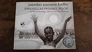 Bild des Verkufers fr Jambo Means Hello, Swahili Alphabet Book zum Verkauf von Red Owl Books