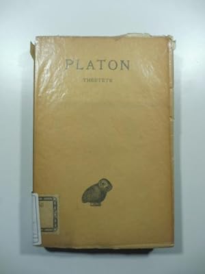 Platon. Oeuvres completes. Tome VIII - 2 parte Theetete