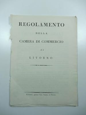 Regolamento della camera di commercio di Livorno