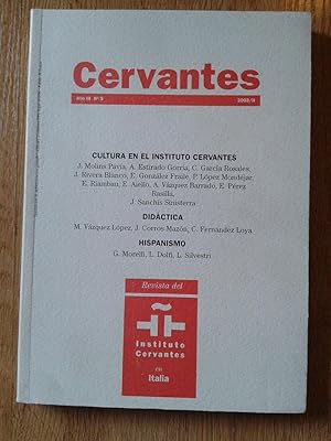 CERVANTES. REVISTA DEL INSTITUTO CERVANTES EN ITALIA AÑO III Nº 5