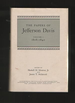 Immagine del venditore per The Papers of Jefferson Davis, Vol. 1, 1808 - 1840 venduto da Elder's Bookstore