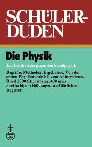 Imagen del vendedor de Die Physik: Ein Lexikon der gesamten Schulphysik a la venta por Allguer Online Antiquariat
