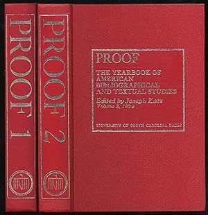 Seller image for Proof: The Yearbook of American Bibliographical and Textual Studies: Volume 1, 1971 and Volume 2, 1972 for sale by Between the Covers-Rare Books, Inc. ABAA