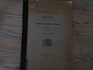 Discurso leido en la solemne apertura del Curso Acamémico de 1923-24.