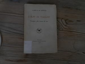 Bild des Verkufers fr Colpi di vaglio. Commenti sulla finanza del 1927. zum Verkauf von Antiquariat Bookfarm