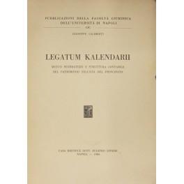 Bild des Verkufers fr Legatum kalendarii. Mutuo feneratizio e struttura contabile del patrimonio nell'et del Principato zum Verkauf von Libreria Antiquaria Giulio Cesare di Daniele Corradi