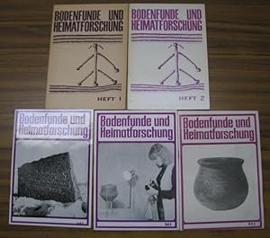 Imagen del vendedor de Bodenfunde und Heimatforschung. Konvolut mit 5 Heften 1966 - 1979. - Enthalten: Nummer 1 ( 1966 ) / Nr. 2 ( 1967 ) / Heft 5 ( 1972 ) / Nr. 6 ( 1974 ) und No. 9 ( 1979 ). a la venta por Antiquariat Carl Wegner