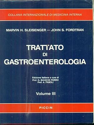 Immagine del venditore per trattato di gastroenterologia 3vv venduto da Librodifaccia