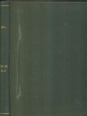 Bild des Verkufers fr Brevia 1967-68 vol IX zum Verkauf von Librodifaccia