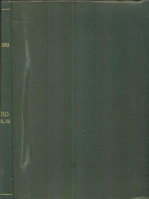 Bild des Verkufers fr Brevia 1965 - vol VIII zum Verkauf von Librodifaccia