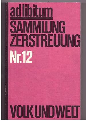 Seller image for ad libitum - Sammlung Zerstreuung Nr. 12 for sale by Bcherpanorama Zwickau- Planitz