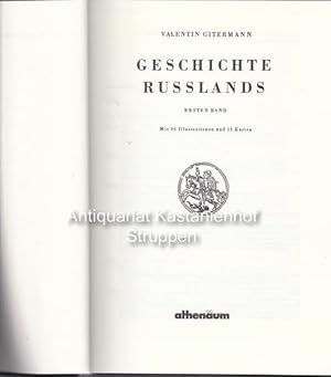 Bild des Verkufers fr Geschichte Russlands. Erster Band., zum Verkauf von Antiquariat Kastanienhof