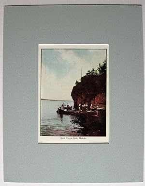 Vintage Print. Queen Victoria Rock, Muskoka