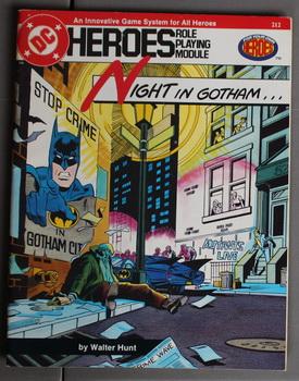 Seller image for Night in Gotham (City ) - For Your Own Heroes. (DC Heroes Role Playing Module Game ; RPG Role-Playing Game; Role & Playing Game #212 in series ). Cover Features Batman for sale by Comic World