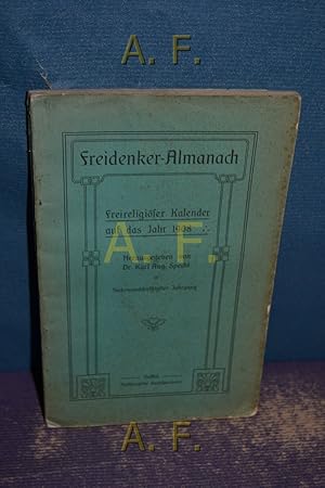 Image du vendeur pour Freireligiser Kalender auf das Jahr 1908 : Freidenker-Almanach, Siebenunddreiigster Jahrgang. (37) mis en vente par Antiquarische Fundgrube e.U.