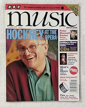 Image du vendeur pour BBC Music Magazine November 1992 Volume 1, Number 3 mis en vente par Ray Dertz