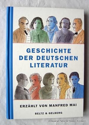 Bild des Verkufers fr Geschichte der deutschen Literatur. Weinheim, Beltz & Gelberg, 2001. Mit zahlr. farbigen Illustrationen von Rotraut Susanne Berner. 166 S., 1 Bl. Farbiger Or.-Pp. (ISBN 3407753128). zum Verkauf von Jrgen Patzer