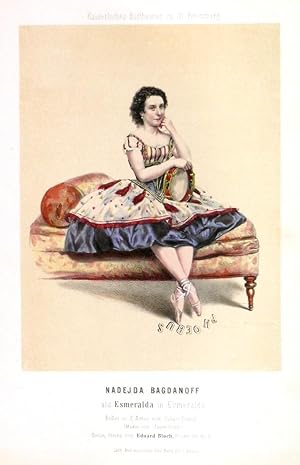NADEJDA BAGDANOFF as Esmeralda in the two act ballet Esmeralda.