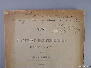 Immagine del venditore per Sur le mouvement des projectiles dans l'air venduto da Librairie Alain Brieux