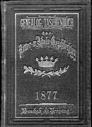 Genealogisches Taschenbuch der Ritter- und Adels-Geschlechter 1877. Jg. 2.