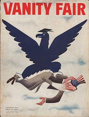 Seller image for Vanity Fair Magazine, September, 1934 for sale by William Chrisant & Sons, ABAA, ILAB. IOBA, ABA, Ephemera Society
