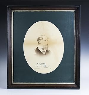 Bild des Verkufers fr Charles Dickens Signed Portrait Photograph. zum Verkauf von Raptis Rare Books