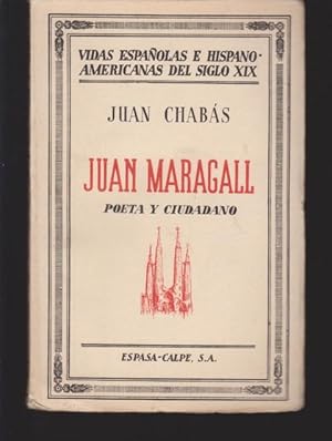 Imagen del vendedor de JUAN MARAGALL. POETA Y CIUDADANO a la venta por LIBRERIA TORMOS