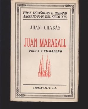 Imagen del vendedor de JUAN MARAGALL. POETA Y CIUDADANO a la venta por LIBRERIA TORMOS