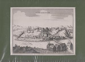 Orig. Kupferstich. Burckhausen