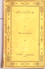 Seller image for Novellen von Moritz Heimann. for sale by Antiquariat ExLibris Erlach Eberhard Ott