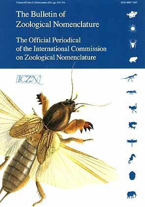 Bild des Verkufers fr Bulletin of Zoological Nomenclature 68 (4) zum Verkauf von ConchBooks