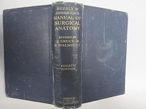 Seller image for Beesly & Johnston'S Manual Of Surgical Anatomy: Fourth Edition for sale by Goldstone Rare Books