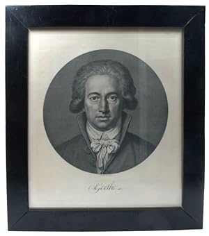 Bildnis des jungen Goethe in Rund.