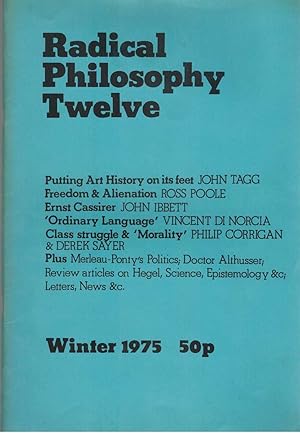 Immagine del venditore per RADICAL PHILOSOPHY TWELVE Winter 1975 venduto da The Avocado Pit