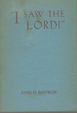 Seller image for I SAW THE LORD! for sale by The Avocado Pit