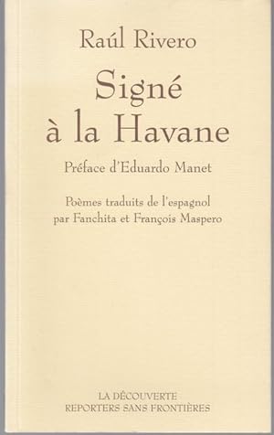 Bild des Verkufers fr Sign  La Havane zum Verkauf von Graphem. Kunst- und Buchantiquariat