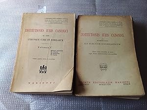 Imagen del vendedor de Institutiones Iurus Canonici. Introductio ius publicaum ecclesiasticum. a la venta por Librera "Franz Kafka" Mxico.