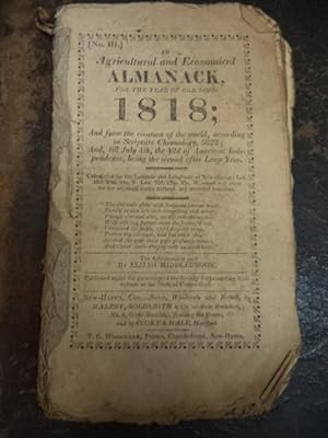 [Solon Robinson] An Agricultural and Economical Almanack For The Year Of Our Lord 1818.