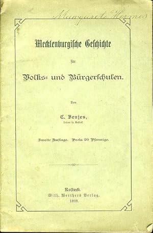 Mecklenburgische Geschichte für Volks- und Bürgerschulen.