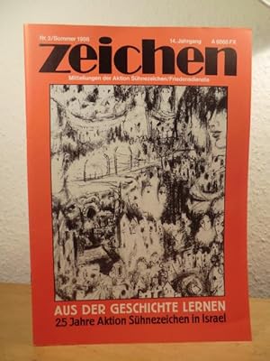 Seller image for Zeichen. Mitteilungen der Aktion Shnezeichen / Friedensdienste. Nr. 2, Sommer 1986, 14. Jahrgang. Titel: Aus der Geschichte lernen. 25 Jahre Aktion Shnezeichen in Israel for sale by Antiquariat Weber