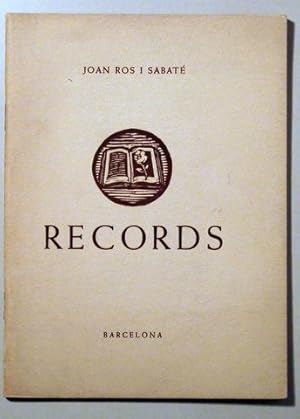 Imagen del vendedor de RECORDS - Barcelona 1964 a la venta por Llibres del Mirall