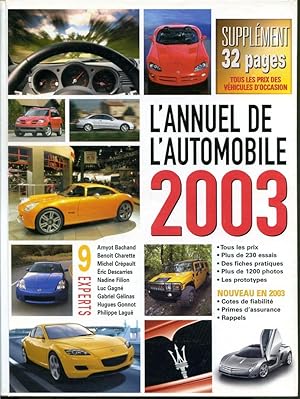 Bild des Verkufers fr L'annuel de l'automobile 2003 zum Verkauf von Librairie Le Nord