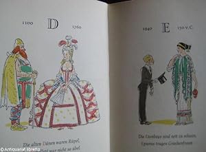 Ein lustiges ABC der Moden, Trachten und Kostüme. Mit Zeichnungen und Knittelversen von Fritz Kre...