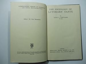 The sociology of literary taste