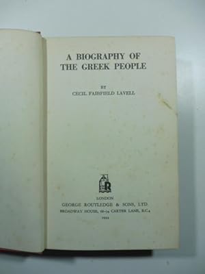 A biography of the Greek people