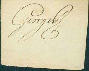 Imagen del vendedor de Original Autograph by King George III, King of Great Britain and Ireland, 4th April, 1797. a la venta por Wittenborn Art Books