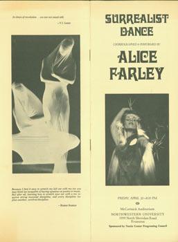 Surrealist Dance. April 22, 1977, McCormick Auditorium, Northwestern University.