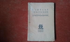 Imagen del vendedor de L'Idylle vnitienne - Edition dfinitive a la venta por Librairie de la Garenne