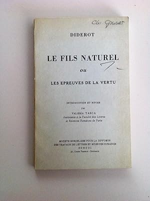 Image du vendeur pour Le fils naturel ou les epreuves de la vertu. mis en vente par Antiquariat Seibold